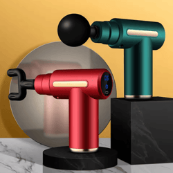 mini fascia massage gun powerful deep tissue muscle massager with 4 attachments