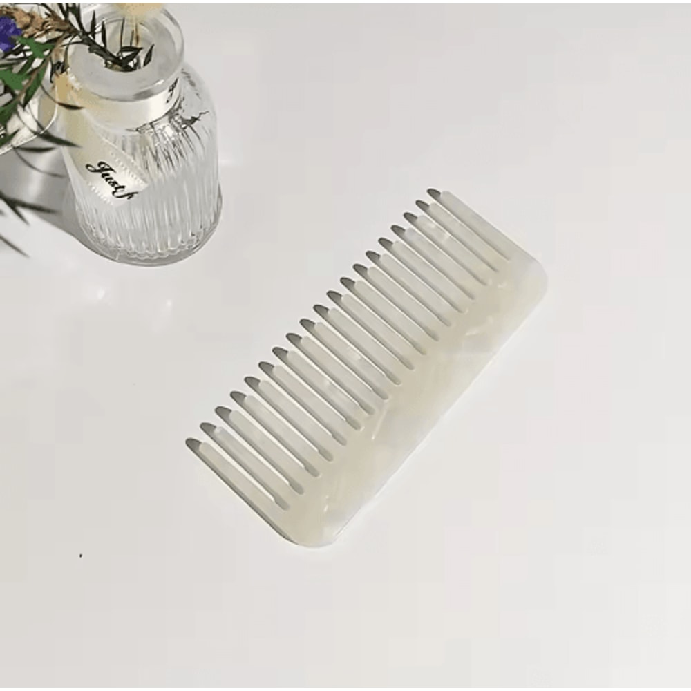 Colorful Wide Tooth Mini Comb Acetic Acid Hair Comb For Curly Thick And Wet Hair 4