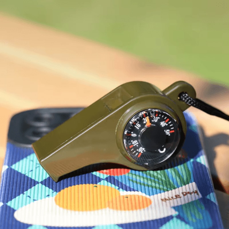 3in1 Emergency Safety Whistle Loud Survival Whistle With Mini Compass For Outdoor Adventures 4