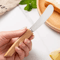 Stainless Steel Butter Knife Wooden Handle Bread And Jam Spreader 3