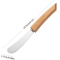 Stainless Steel Butter Knife Wooden Handle Bread And Jam Spreader 4