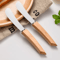 Stainless Steel Butter Knife Wooden Handle Bread And Jam Spreader 6