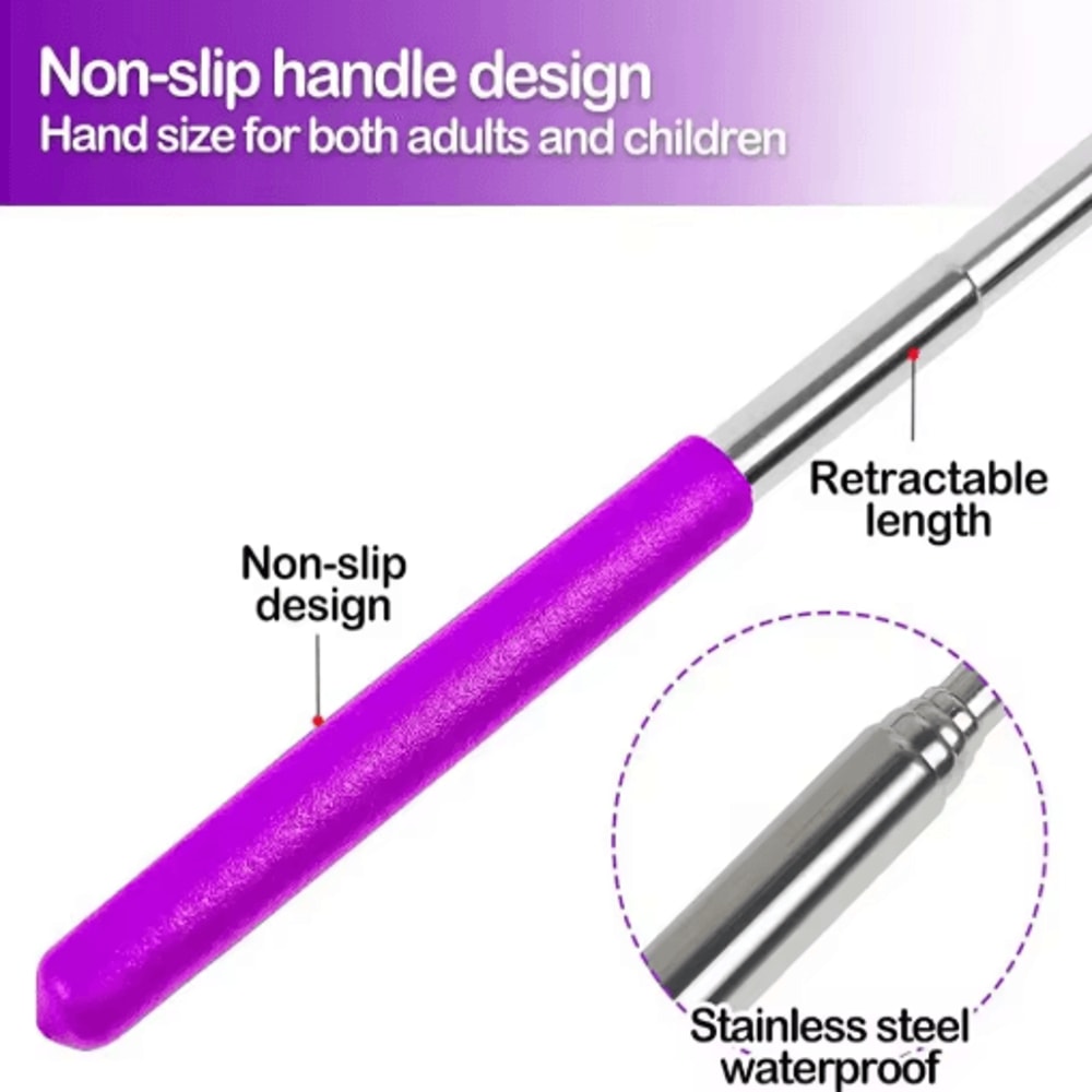 Stainless Steel Telescopic Fishing Dip Net Colorful Butterfly Net For Kids 5