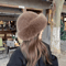 Womens Winter Plush Bucket Hat Thickened Fluffy Mongolian Style Warm Cap For Skiing And Riding 8
