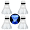 4PCS LED Badminton Shuttlecocks Light Up Glow Badminton Birdies For Indoor And Outdoor Play 1