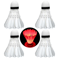 4PCS LED Badminton Shuttlecocks Light Up Glow Badminton Birdies For Indoor And Outdoor Play 2