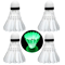 4PCS LED Badminton Shuttlecocks Light Up Glow Badminton Birdies For Indoor And Outdoor Play 5