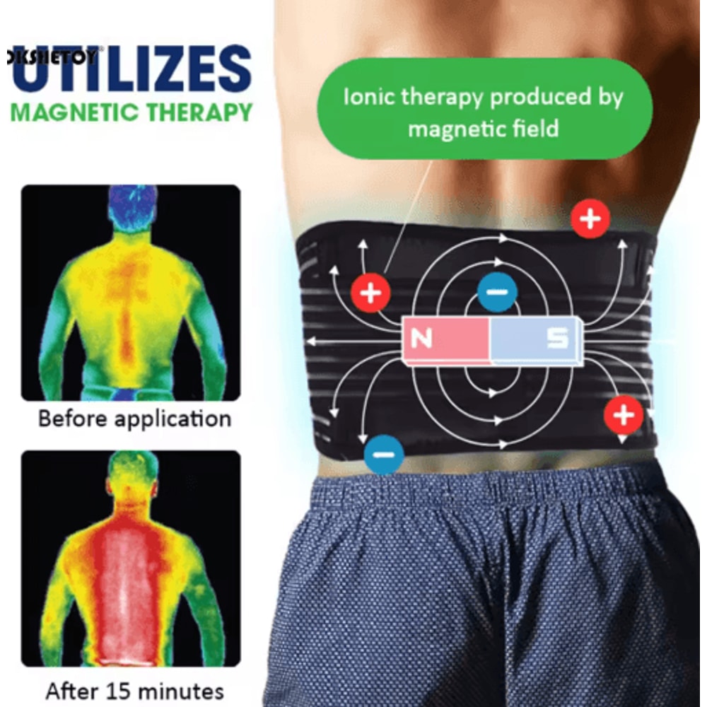 Self Heating Warm Waist Belt Adjustable Lower Back Support And Protective Waist Wrap 2