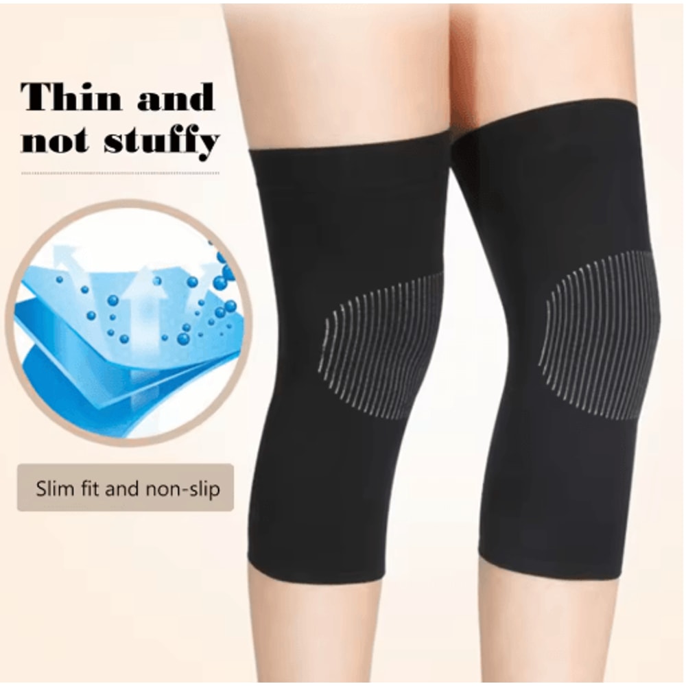 Soft Knee Protector Pads Breathable Thin Knee Warmers For Cold Weather Comfort 1 Pair 5