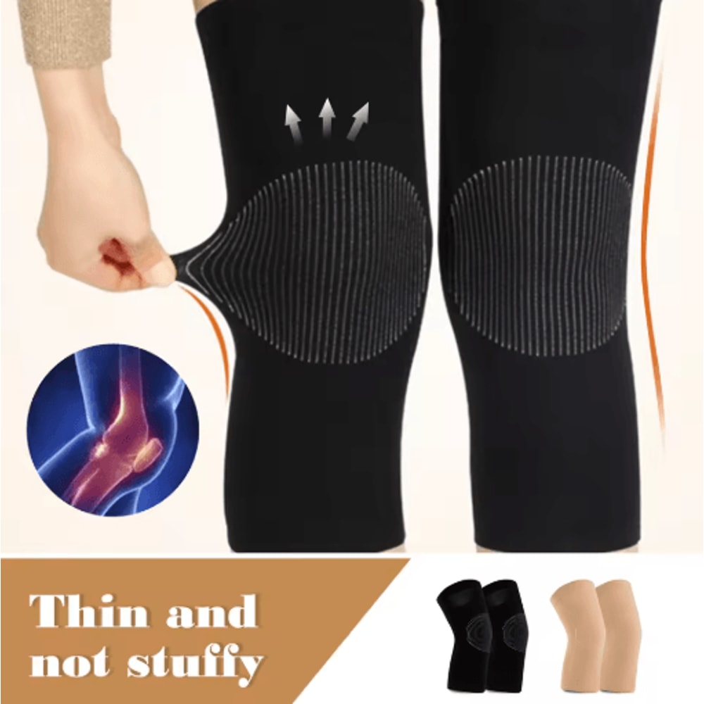 Soft Knee Protector Pads Breathable Thin Knee Warmers For Cold Weather Comfort 1 Pair 6