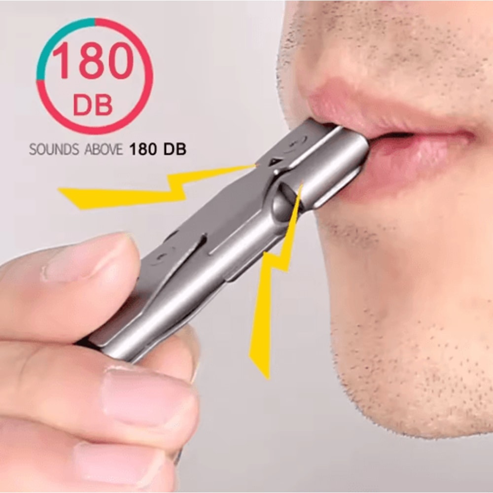 Double Pipe Whistle Pendant Keychain High Decibel Emergency Survival Whistle For Outdoor Use 6