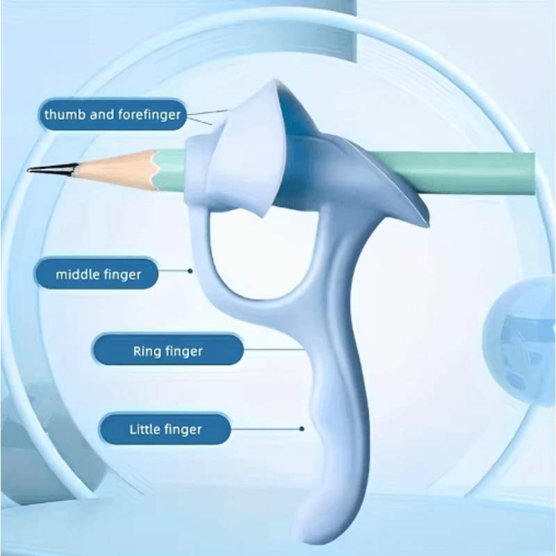 Silicone Pen Grip Correctors Soft Pencil Holders For Handwriting Practice And Posture Correction 3