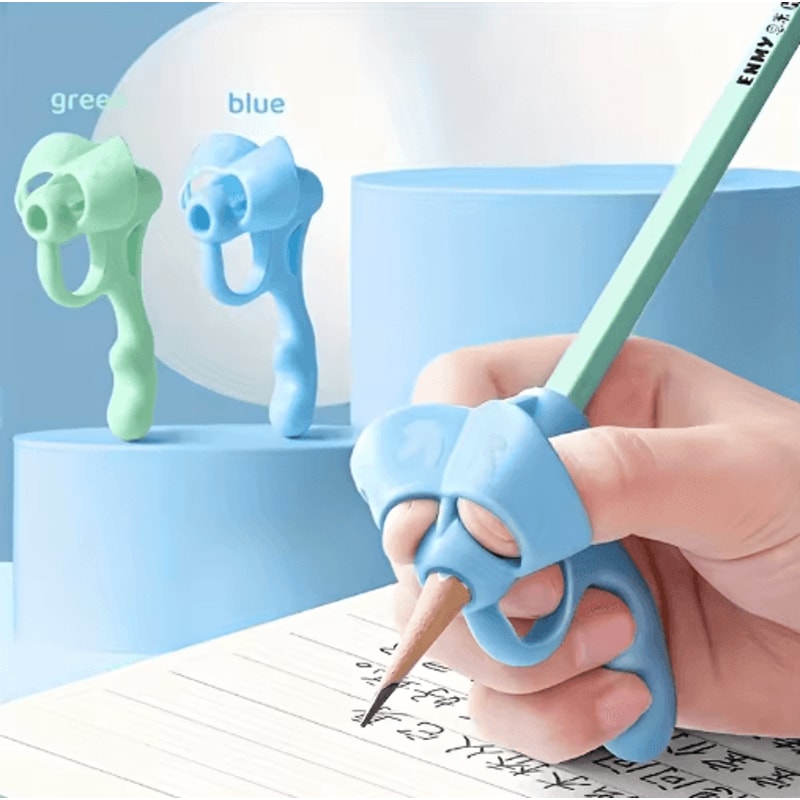 Silicone Pen Grip Correctors Soft Pencil Holders For Handwriting Practice And Posture Correction 5