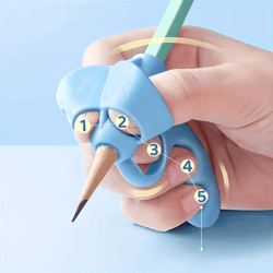 silicone pen grip correctors soft pencil holders for handwriting practice and posture correction
