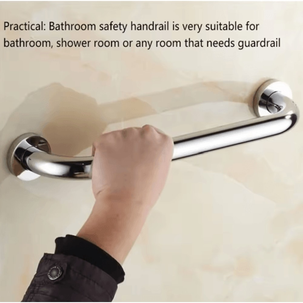 Stainless Steel Towel Grab Bar Anti Skid Wall Handle With Secure Grip 50 Cm 7