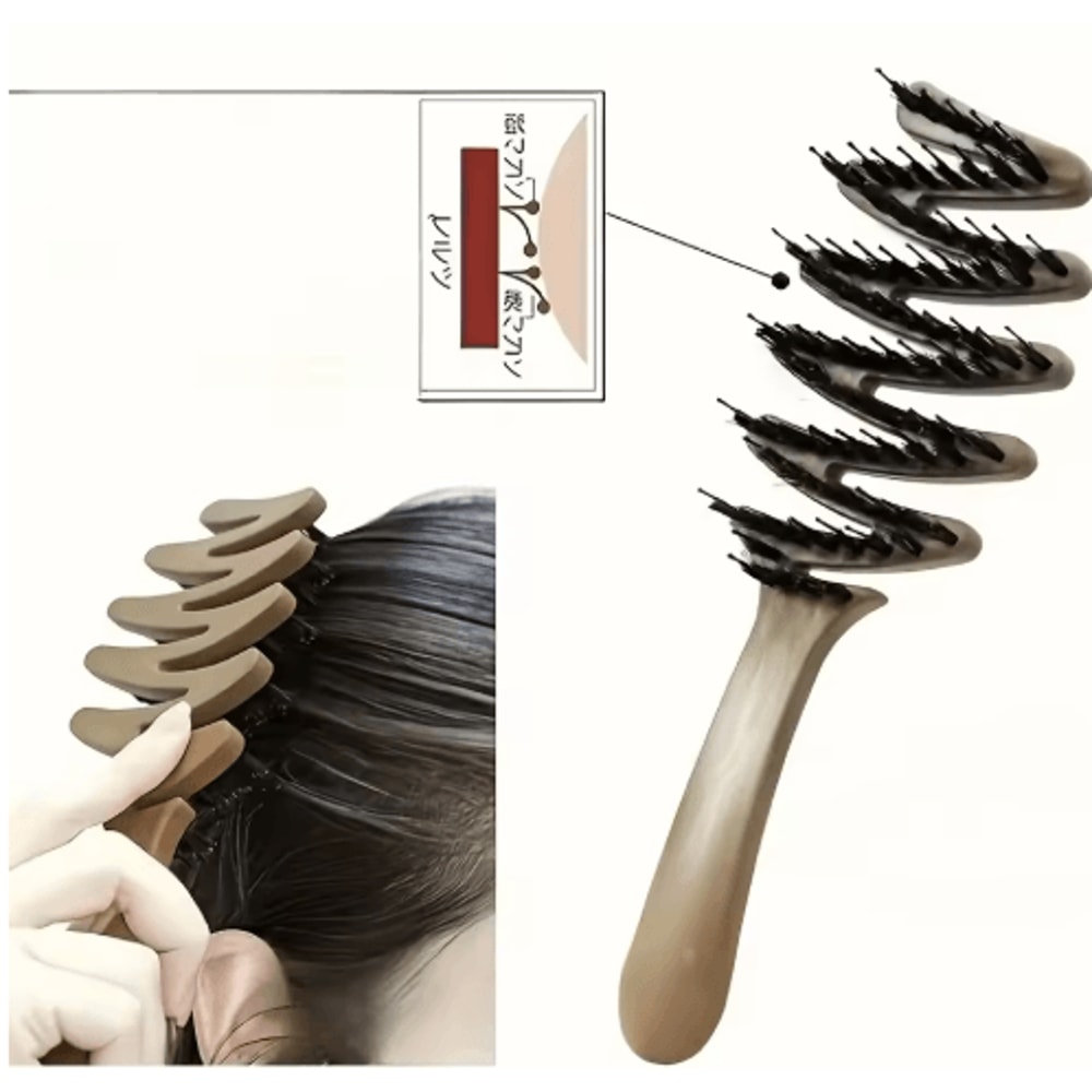 Anti Static Scalp Massage Brush Soft Ergonomic Hair Brush For Smooth Voluminous Hair 1