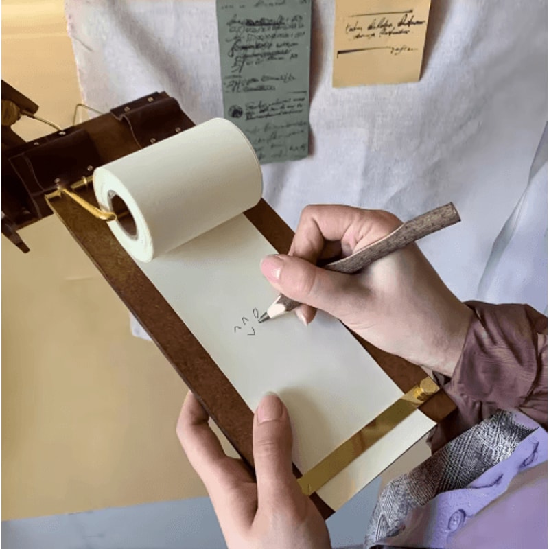 Vintage Rolling Pin Bulletin Board Hanger Durable Bamboo Poster And Display Holder 1PC 6