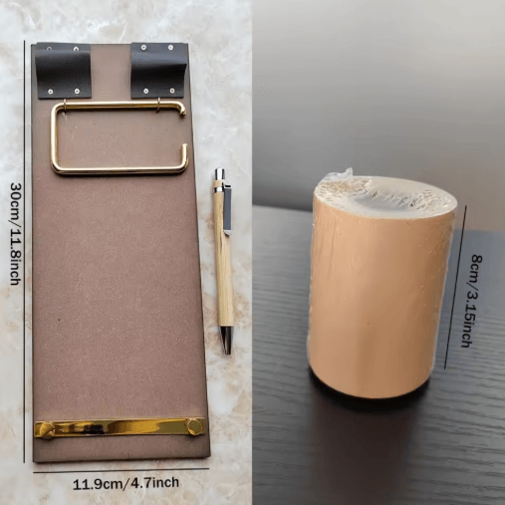 Vintage Rolling Pin Bulletin Board Hanger Durable Bamboo Poster And Display Holder 1PC 7