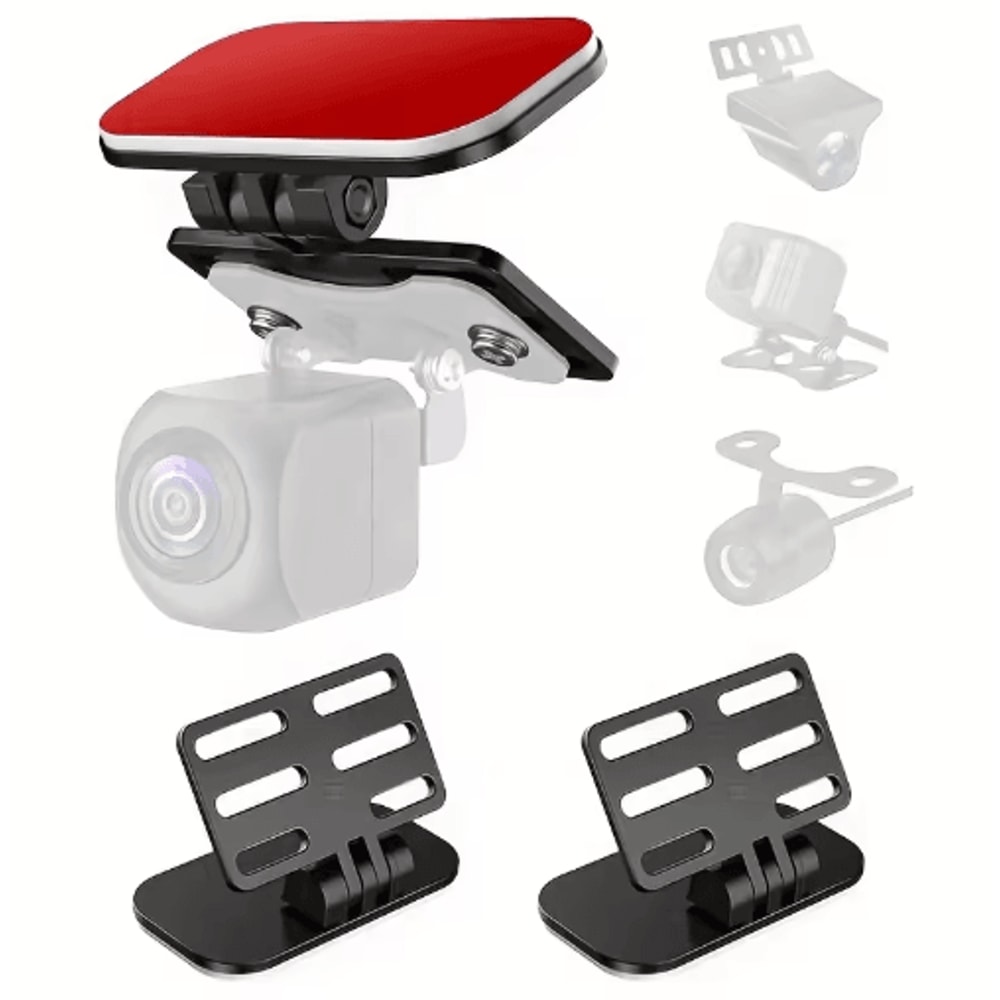 Rearview Camera Mount For SUV And Automobiles Lightweight 180 Adjustable Bracket With Self Adhesive 0