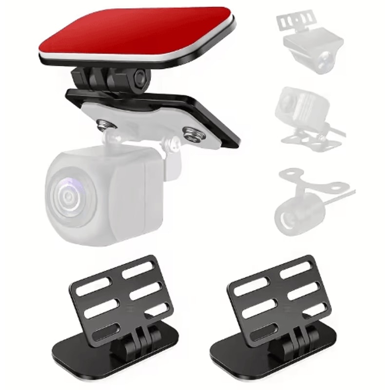 Rearview Camera Mount For SUV And Automobiles Lightweight 180 Adjustable Bracket With Self Adhesive 0