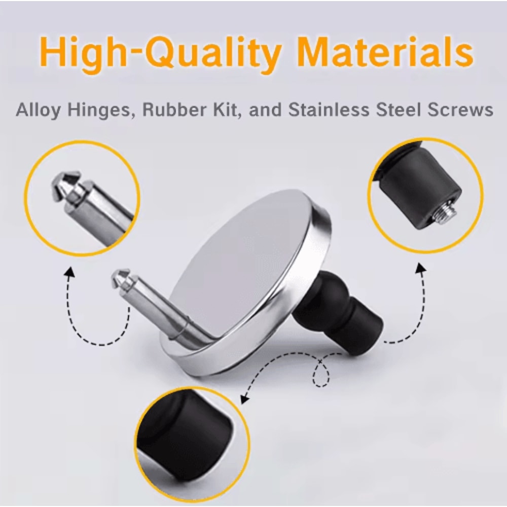 Universal Toilet Seat Bolts And Screws Set Quick Release Hinge Fixings 2PCS 14to 16mm 3