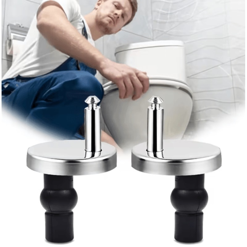 Universal Toilet Seat Bolts And Screws Set Quick Release Hinge Fixings 2PCS 14to 16mm 0