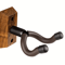 Zebra Wood Guitar Wall Mount Rotating Hook Guitar Hanger For All Guitar Sizes 4