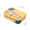 1300ML Compartment Bento Lunch Box Portable Microwave Food Container With Fork And Spoon 1