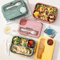 1300ML Compartment Bento Lunch Box Portable Microwave Food Container With Fork And Spoon 4