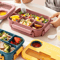 1300ML Compartment Bento Lunch Box Portable Microwave Food Container With Fork And Spoon 5