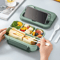 1300ML Compartment Bento Lunch Box Portable Microwave Food Container With Fork And Spoon 6