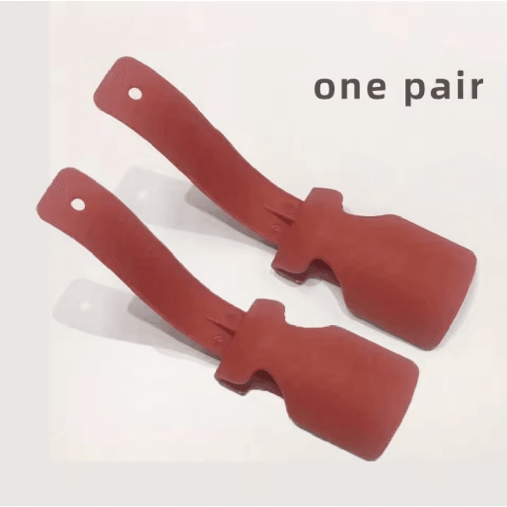 2 Piece Long Handled Shoe Horn Set Easy Shoe Lifting Helper For Seniors And Mobility Support 4