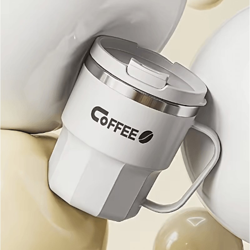 Insulated Stainless Steel Cup 304 Steel Anti Drop Mug With Lid For Home Office And Dorm 8