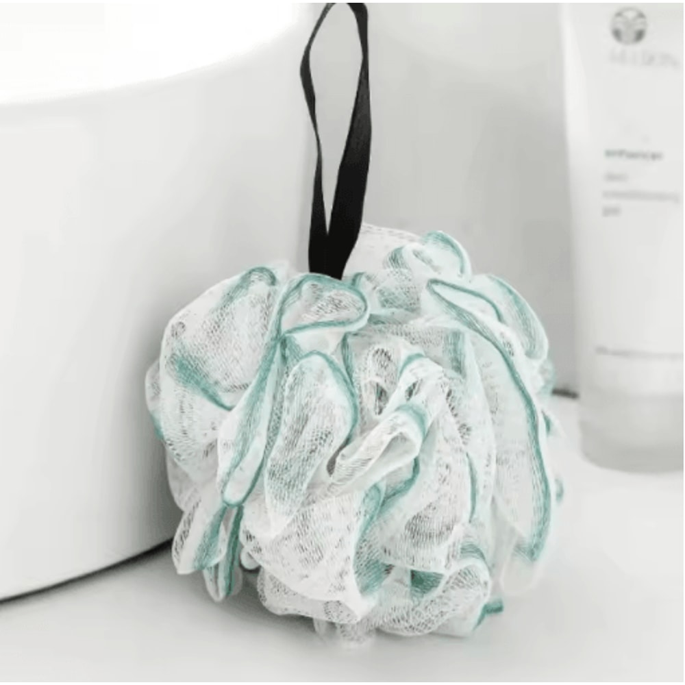 Luxurious Bath Sponge Shower Ball Super Soft Exfoliating Loofah With Hanging Loop 3