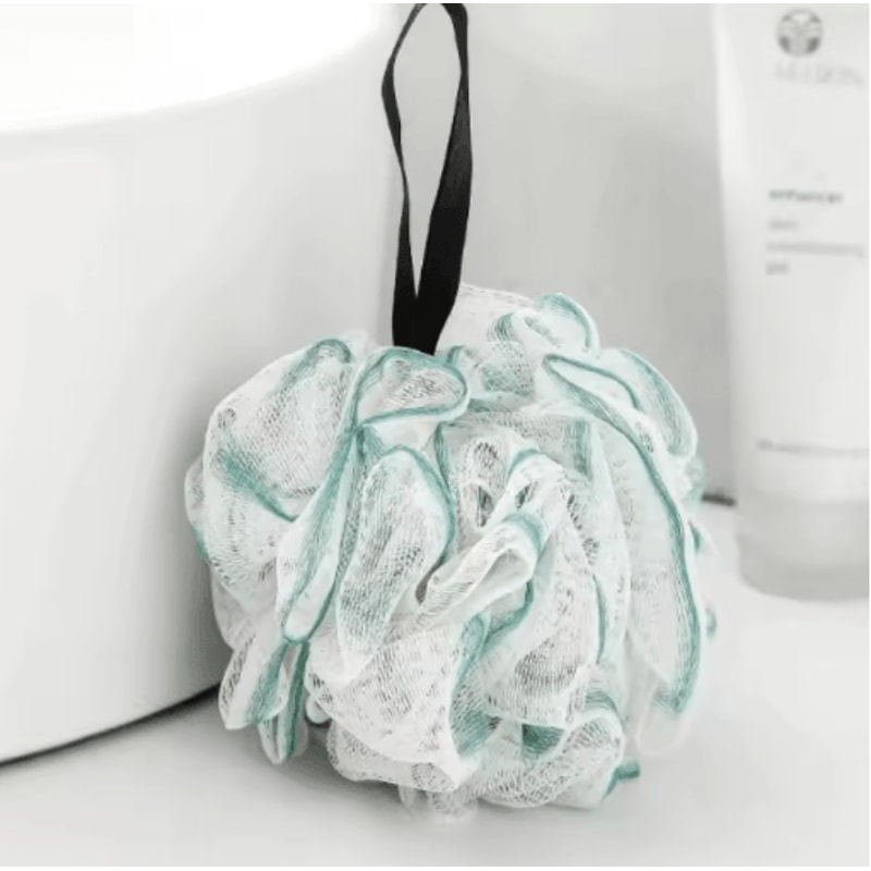 Luxurious Bath Sponge Shower Ball Super Soft Exfoliating Loofah With Hanging Loop 3