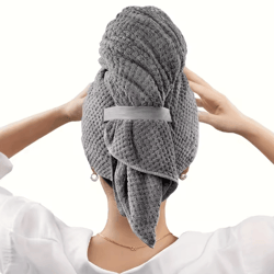 extra large microfiber hair towel wrap quick dry ultra absorbent soft turban
