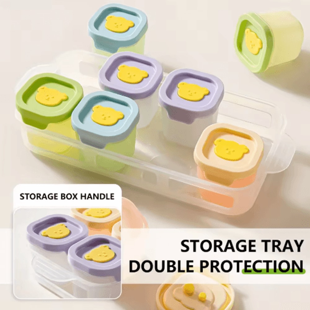 9pcs Silicone Food Storage Containers With Lids Reusable Leak Proof Snack And Meal Prep Set 4