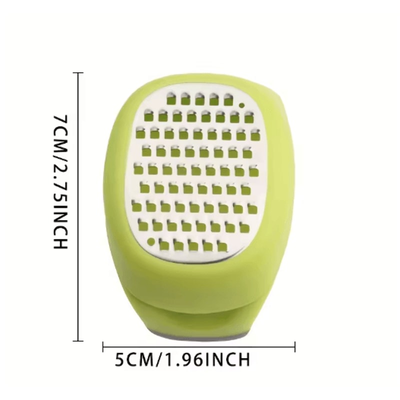 Stainless Steel 4in1 Manual Grater And Slicer Compact Zester And Shredder For Kitchen Prep 5