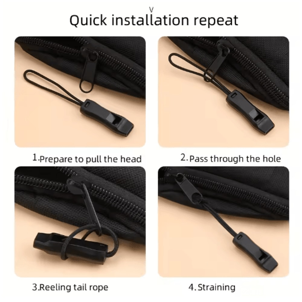 5pcs Emergency Survival Whistles Double Pipe Sports And Outdoor Safety Whistles With Lanyard 3