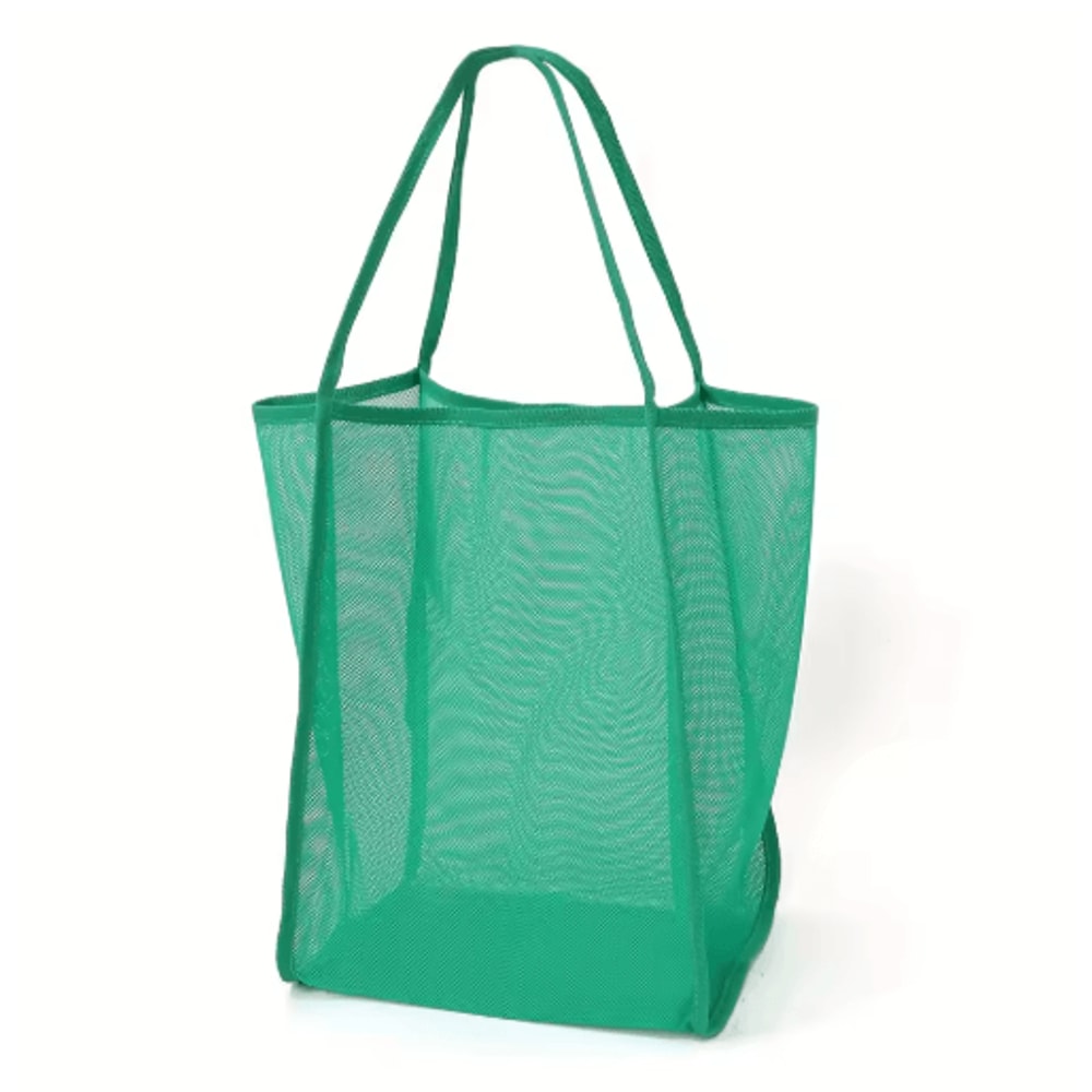 XL Foldable Beach Toy Bag Extra Large Mesh Tote With Sturdy Handles For Storage And Travel 3