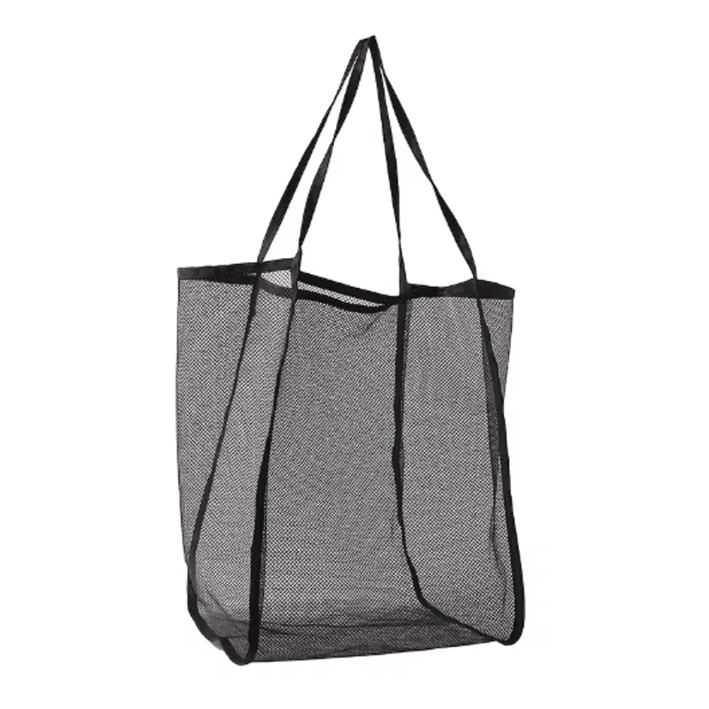 XL Foldable Beach Toy Bag Extra Large Mesh Tote With Sturdy Handles For Storage And Travel 6
