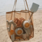 XL Foldable Beach Toy Bag Extra Large Mesh Tote With Sturdy Handles For Storage And Travel 0