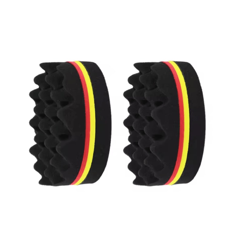 Oval Double Sided Twist Hair Sponge Brush Magic Curl Tool For Afro And Coily Hair 2