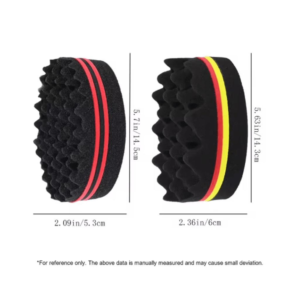Oval Double Sided Twist Hair Sponge Brush Magic Curl Tool For Afro And Coily Hair 3