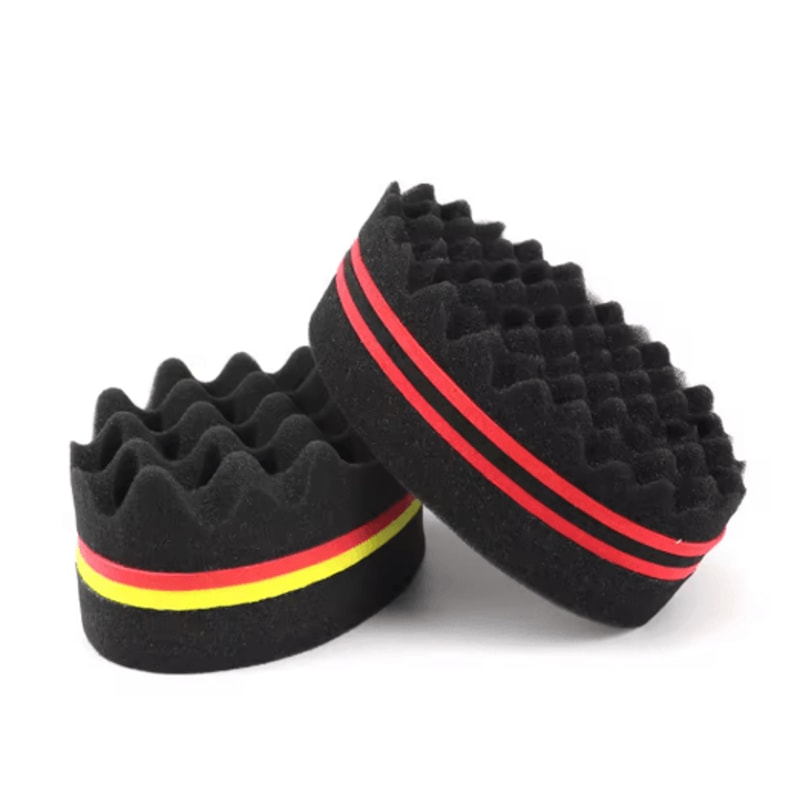 Oval Double Sided Twist Hair Sponge Brush Magic Curl Tool For Afro And Coily Hair 6