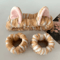 3pcs Cute Cat Ear Plush Headband Set Leopard Print Spa And Makeup Hair Bands With Wrist Straps 1