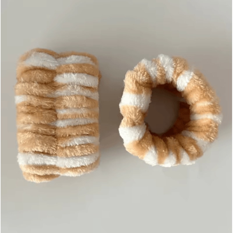 3pcs Cute Cat Ear Plush Headband Set Leopard Print Spa And Makeup Hair Bands With Wrist Straps 4