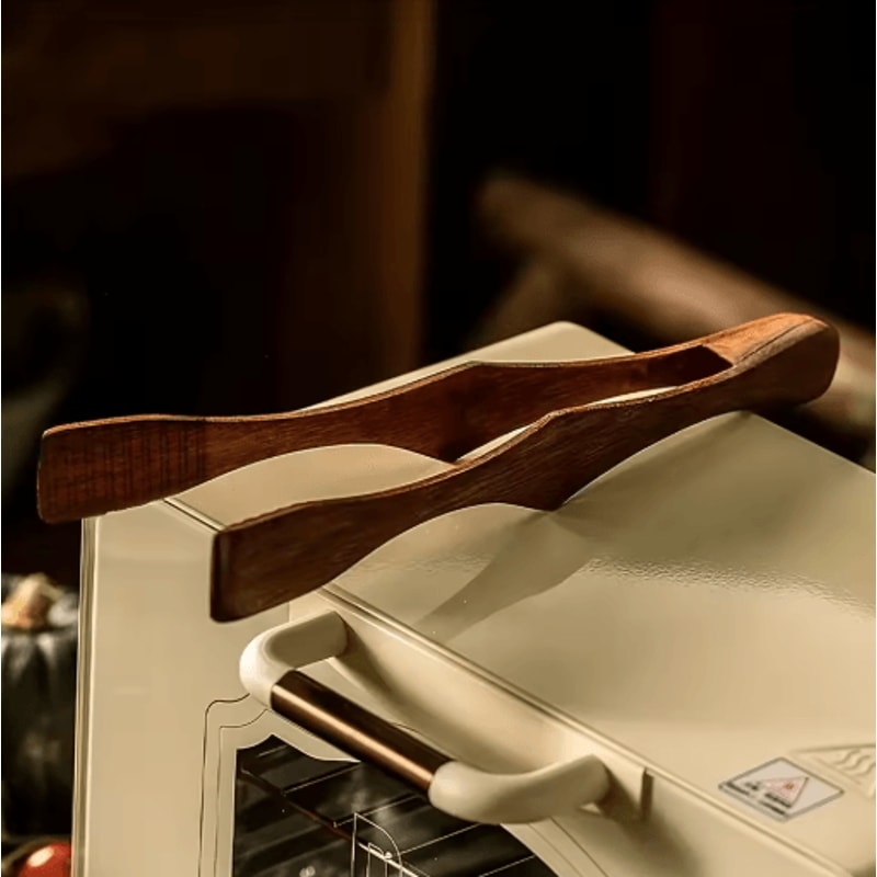 Heat Resistant Wooden Tongs Natural Cooking And BBQ Tongs For Tea Steak And Kitchen Use 2