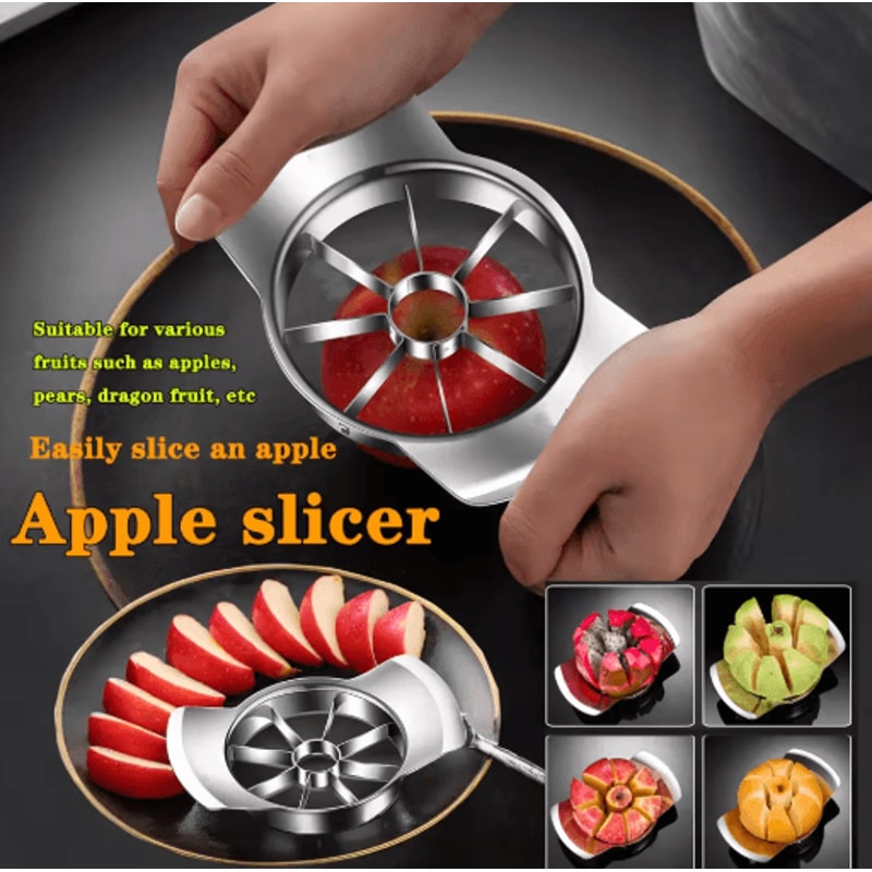 Stainless Steel Fruit Slicer And Peeler Easy Apple And Orange Cutting Kitchen Tool 5