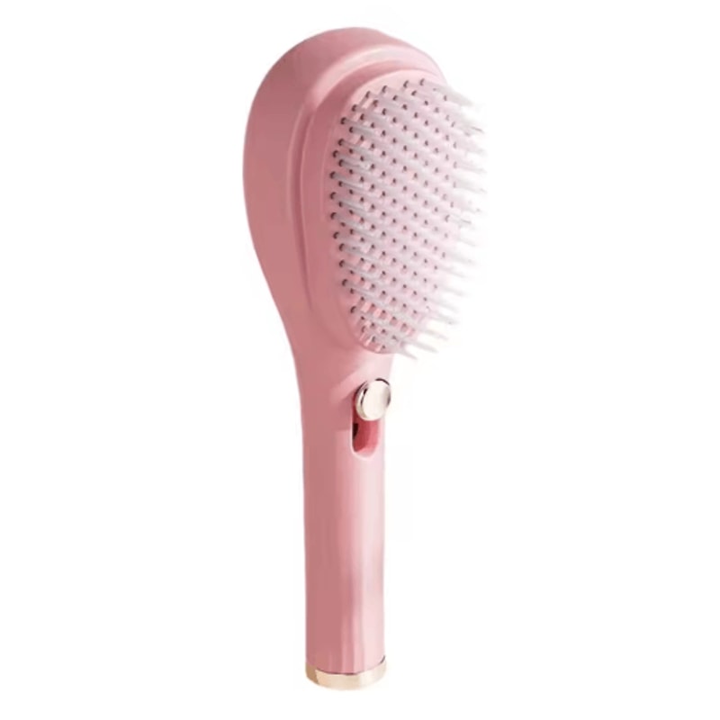 Self Cleaning Retractable Hairbrush Anti Static Scalp Massage Styling Comb For Salon And Travel 2